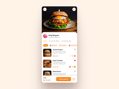 Daily UI #43 | Food/Drink Menu