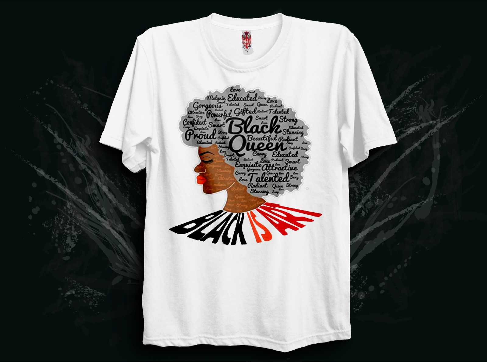 Black Queen by Sizar T-shirt design on Dribbble