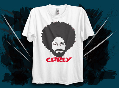 Curly man graphic art graphic t shirt tshirt tshirtdesign