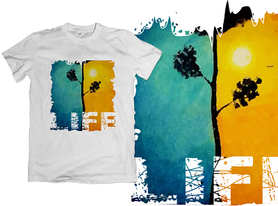 LIFE graphic t sdhirt design graphic t sdhirt design t shirt design t shirt designer