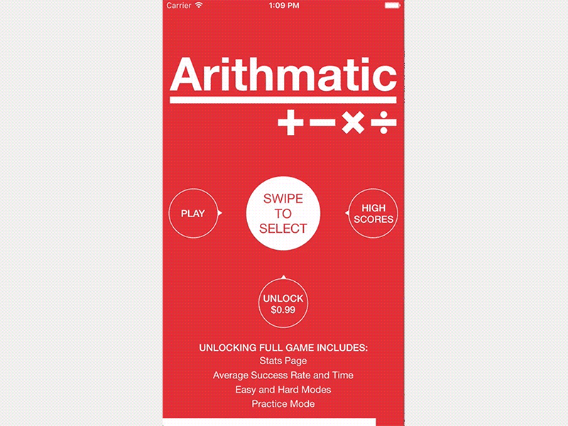 Arithmatic - Mobile Animations animation app game interface learning math mobile mobile design ui ui animation ui design ux