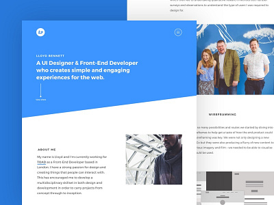 Portfolio Design 2016 case studies design developer front end portfolio ui designer work