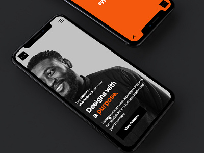L.J.B 2018 - Responsive Mobile (iPhone X) design iphone iphone x portfolio ui ui design ux visual design web design