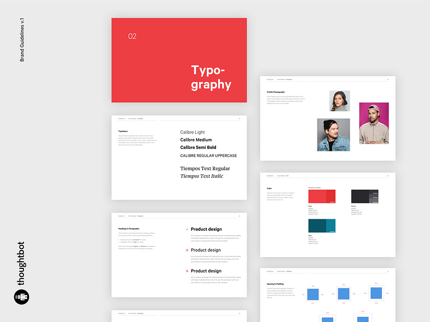 WIP thoughtbot Brand Guidelines by Lloyd for thoughtbot on
