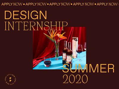 Design Internship 2020 design design intern designer digital internship marketing motion new york city webdesign