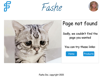 404 Page - Desktop Version dailyui