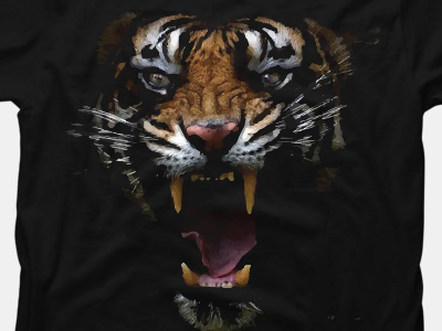 T-shirt Tiger Design design t shirt tiger