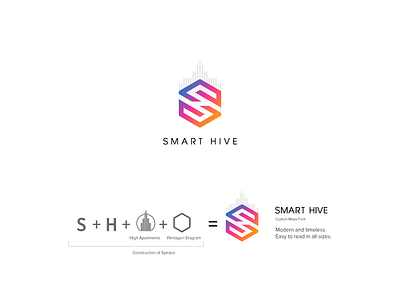 Smart Hive Logo Design - II app branding creative logo design icon illustration logo logo 3d logo design typography ui vector web