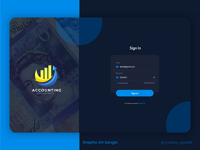 Finance Sign In | Web Ui Design | Graphic Art Sangla appdesign clean creative dashboard dashboardlogin design graphic graphic design graphicdesign how to create interface login page photoshop signin ui uidesign uiux uxdesign web xd