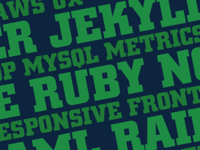 Developer Cover Photo frontend responsive metrics ruby mysql aws jekyll developer development design