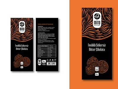 Chocolate Packaging Design bitter black branding cafe chocolate cool design graphic design grat hazelnut illustration lavender like logo packaging pattern popular