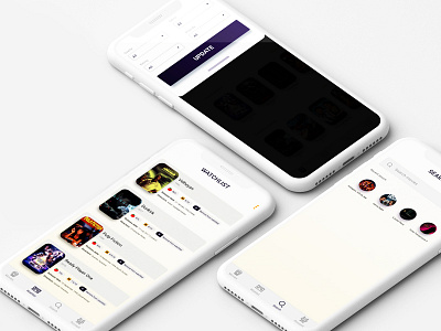 Online movie streaming app app filter list movie search streaming ui ux watchlist