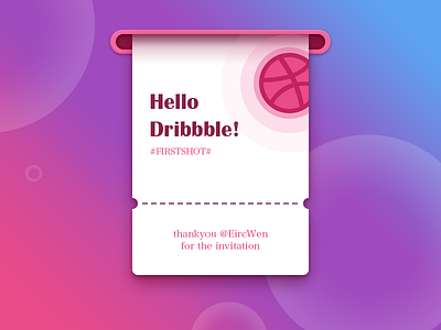 Hello Dribbble