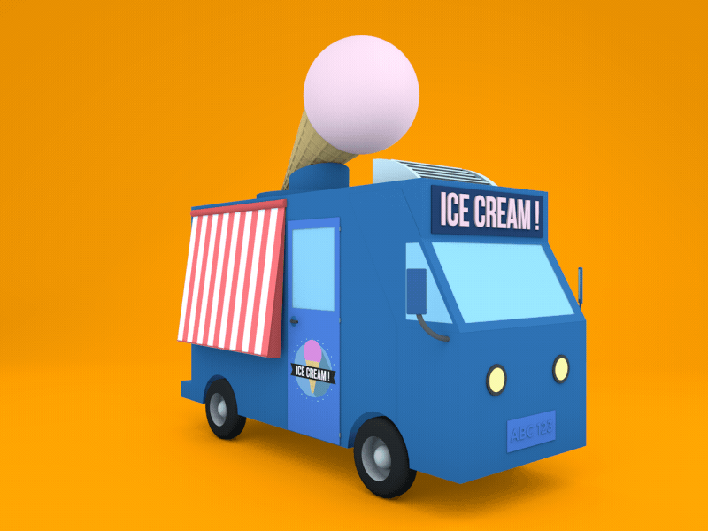 ICE CREAM ! ae after effects c4d cinema 4d cream ice ice cream