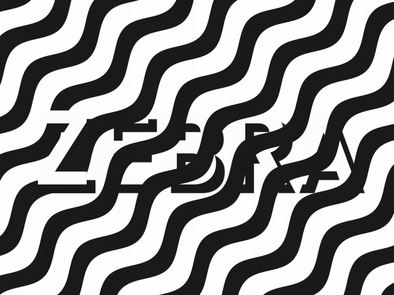 Zebra loop wave zebra