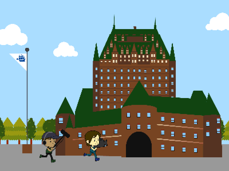 8-bit // Quebec City 🏰 👾 castle after effects ae soundman cameraman 8 bit quebec quebec city