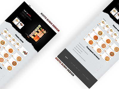 Sushi Delivery Service Site Design [Ukrainian Version] design web