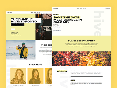 Client: Bumble branding bumble design event event design figma layout design splash splashthat ui web design