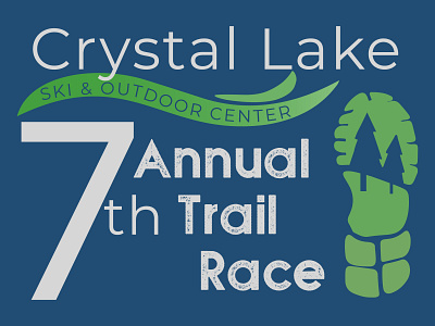 Crystal Lake Ski and Outdoor Center Annual Trail Race Logo