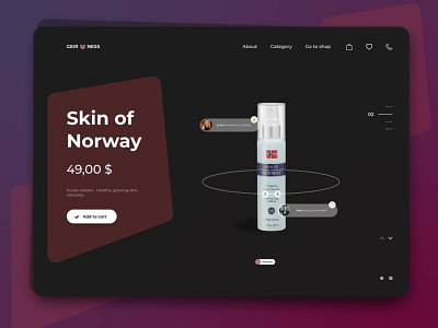 Skin of Norway design typography ui web