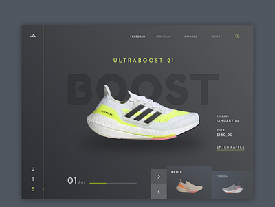 adidas art branding design icon ui ux web website