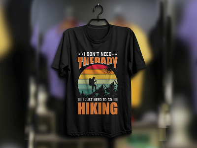 Hiking Tshirt Design branding design graphic design illustration illustrator minimal tshirt tshirt art type typography