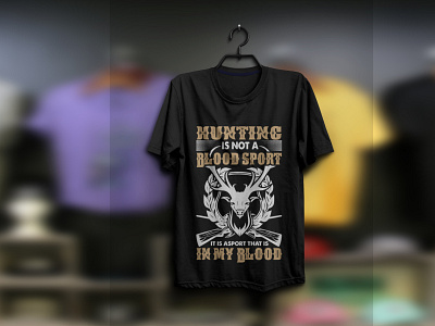 I will create Hunting tshirt design.