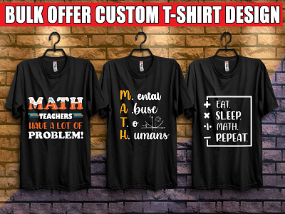 I will create awsome Math tshirt Design.