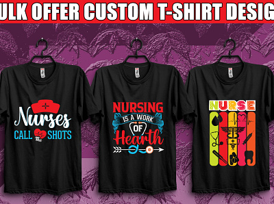 i will create Nurse t-shirt design Bundle. covid hospital nurse nurselife tshirt tshirt design tshirtdesign