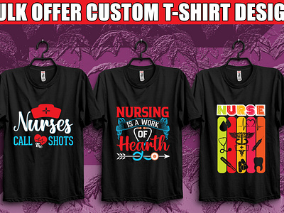 i will create Nurse t-shirt design Bundle.