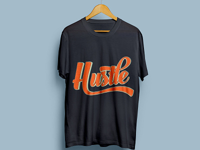 Hustle tshirt design. branding design graphic design hustle hustler illustrator minimal tshirt typography