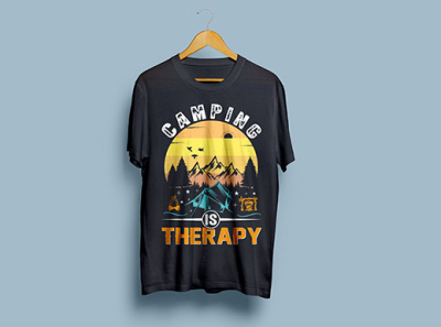 Camping t shirt Design