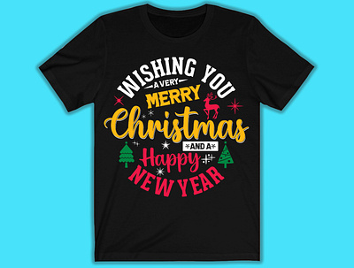 Merry Chrismas Day T-shirt design amazone branding design etsy graphic design illustration illustrator logo minimal pod tshirt tshirtdesign typography vector