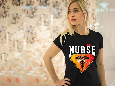 Nurse T-shirt Design branding doctor graphic design illustrator love nurse profession