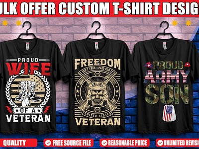 Army Veteran T-shirt Design.