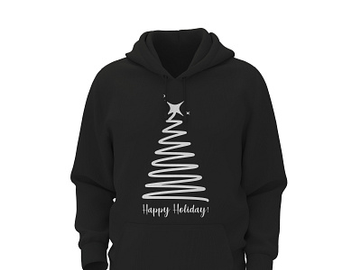 Happy Holiday Hoodie Design! graphic design graphicsds minimal pod tshirt tshirtdesign typography usa