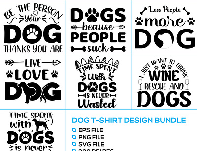 Dog Love T-shirt Design Bundle. dog doglove illustration love minimal tshirt tshirtdesign typography valentinesday wine