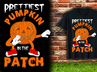 Halloween Pumpkin T-shirt Design