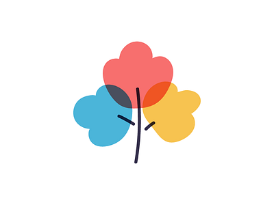 flower design flat flower icon illustration logo logotype mark plant symbol vector