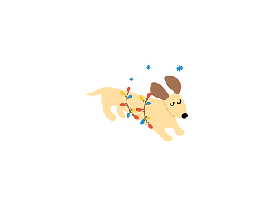 Christmas dachshund christmas clipart cute dachshund design dog fun garland icon illustration puppy vector xmas