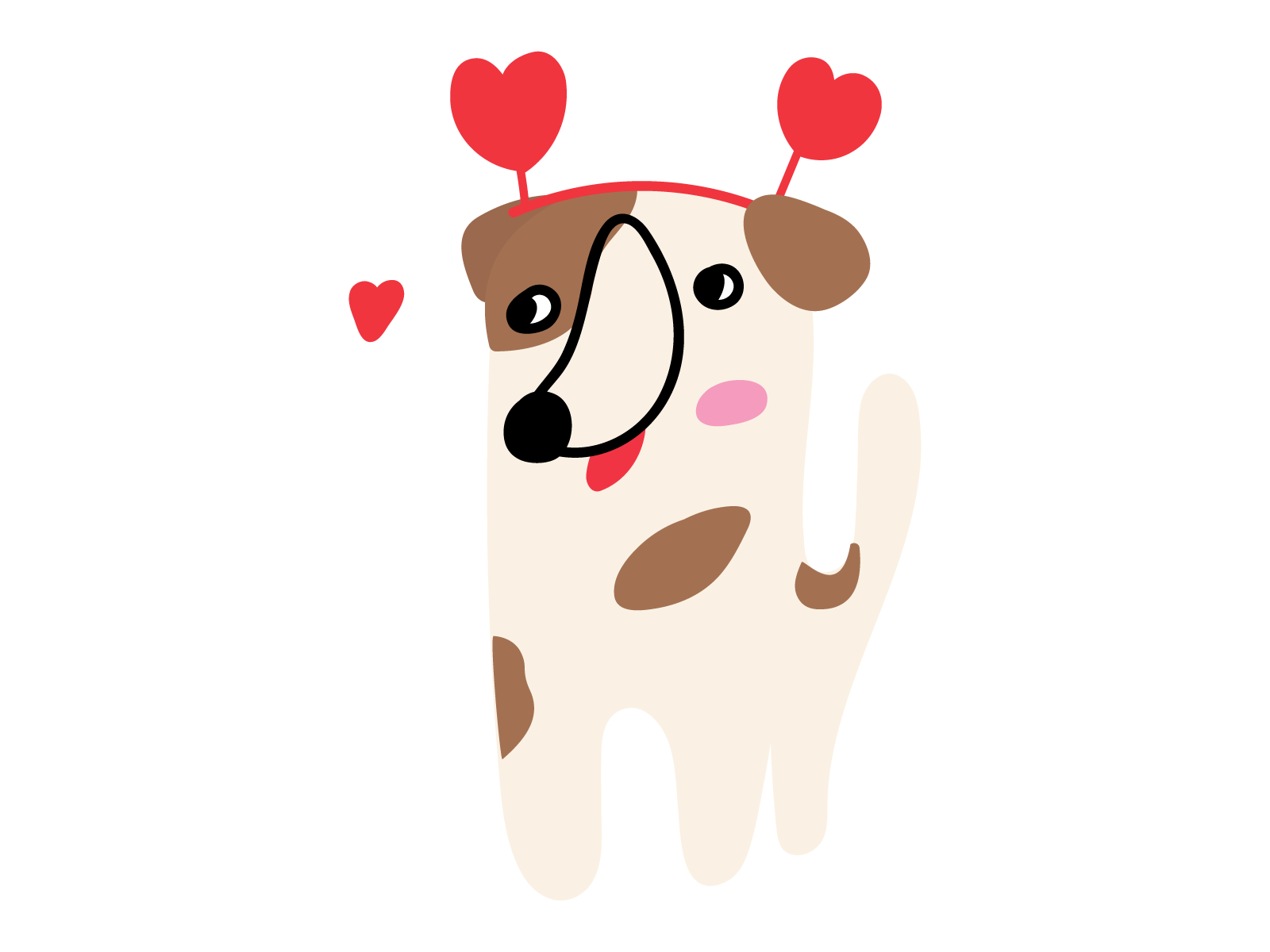 Terrier costume cute day design dog flat fun funny happy icon illustration love party puppy terrier valentine vector