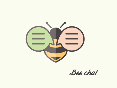 Bee chat | logo design