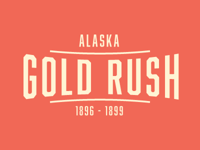 Gold Rush. Alaska #2 alaska flat gold logo logotype north rush