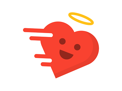 Saint valentine's day is coming :) day flat halo heart icon logo mark saint symbol valentines