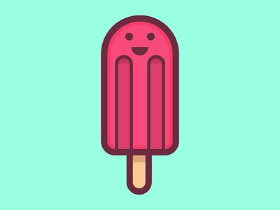 Funny ice cream cream face funny ice icon logo mark smile symbol