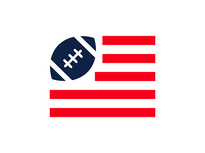 American football v_2 american ball flag football icon logo mark sport symbol