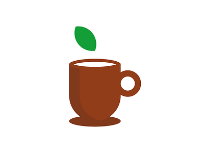 Fresh cafe cafe coffee fresh icon leaf logo mark symbol