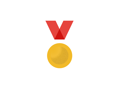 Victory icon logo mark medal sport symbol victory win