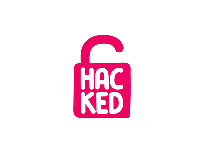 hacked hacker icon key lock logo mark symbol
