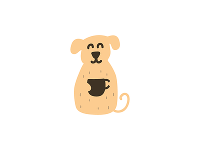 coffee and dog